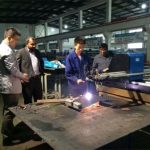 CNC plasma lan mesin pemotongan portabel api