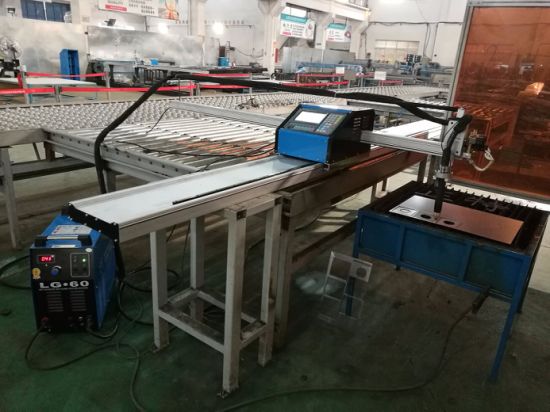 piring besi, baja karbon, potongan aluminium 1325 43,63,100,200A THC cnc plasma cutting machine di Cina untuk dijual