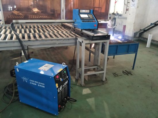 piring besi, baja karbon, potongan aluminium 1325 43,63,100,200A THC cnc plasma cutting machine di Cina untuk dijual