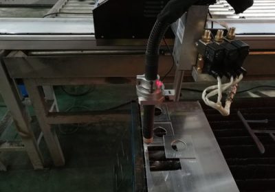CNC gantry type flame oxy plasma cutting machine kanggo sheet metal cutting