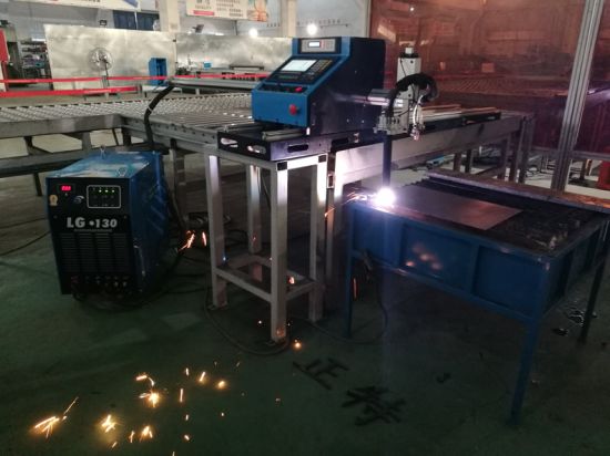 CNC Pabrik pasokan plasma lan mesin pemotong meja api kanggo piring logam